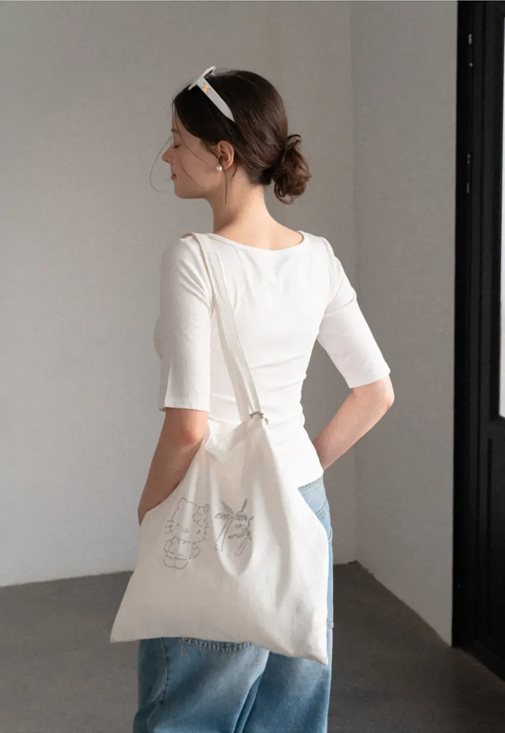Square Neck Short Sleeve Tshirt
