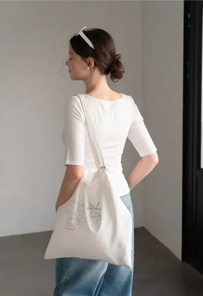 Square Neck Short Sleeve Tshirt