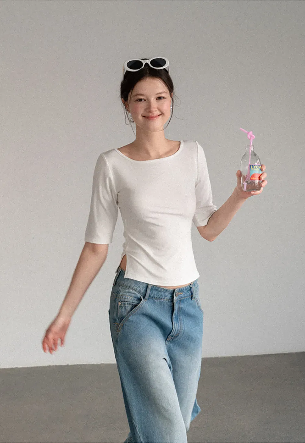 Square Neck Short Sleeve Tshirt