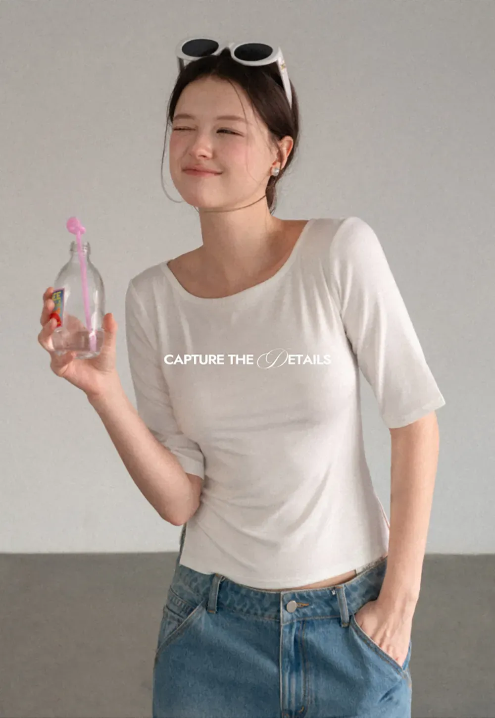 Square Neck Short Sleeve Tshirt