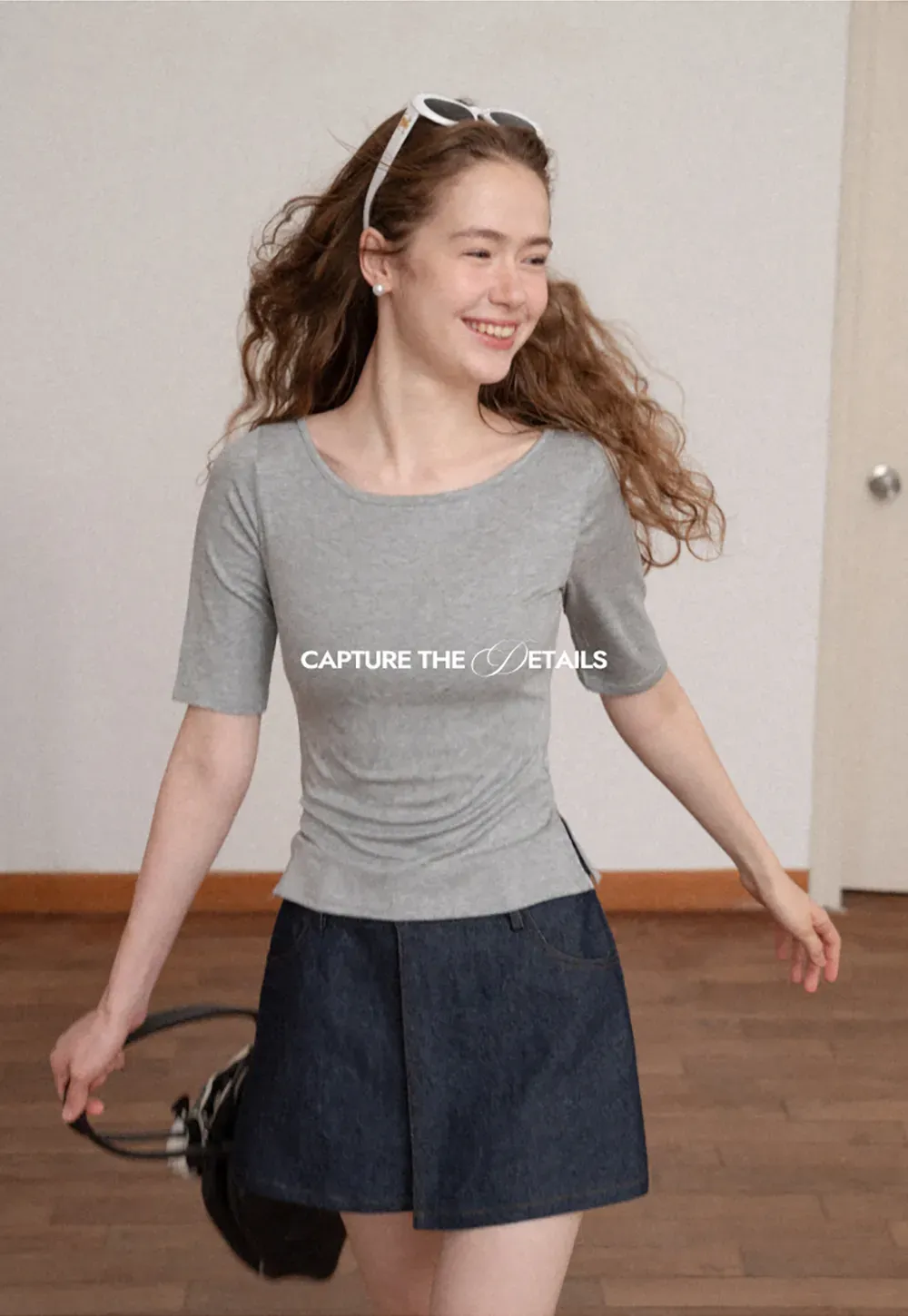 Square Neck Short Sleeve Tshirt