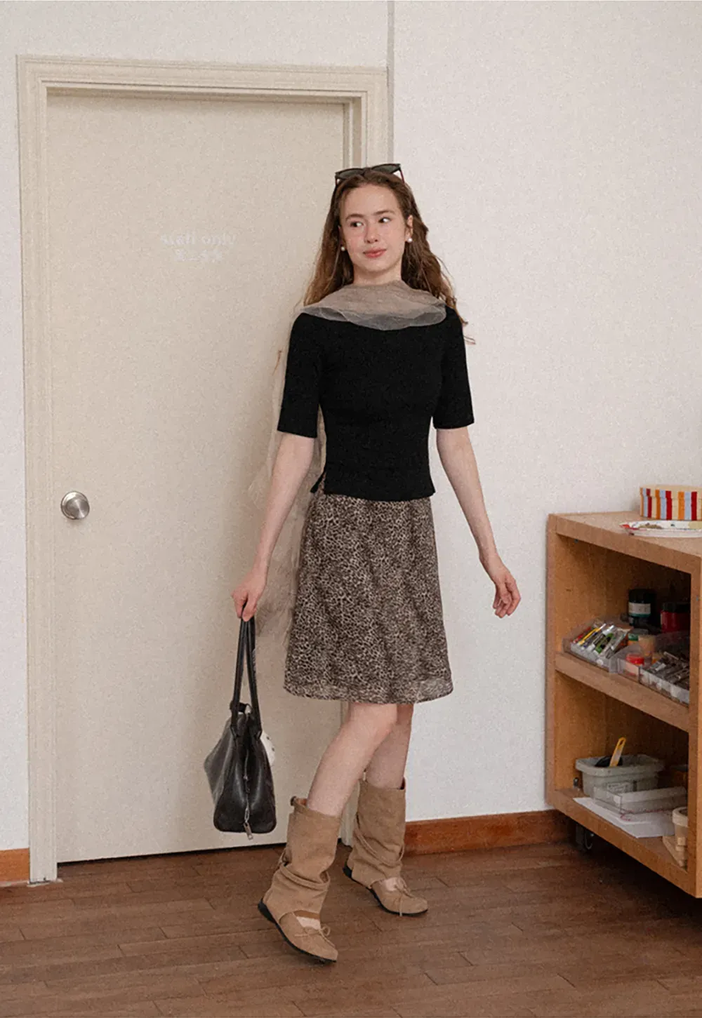 Square Neck Short Sleeve Tshirt