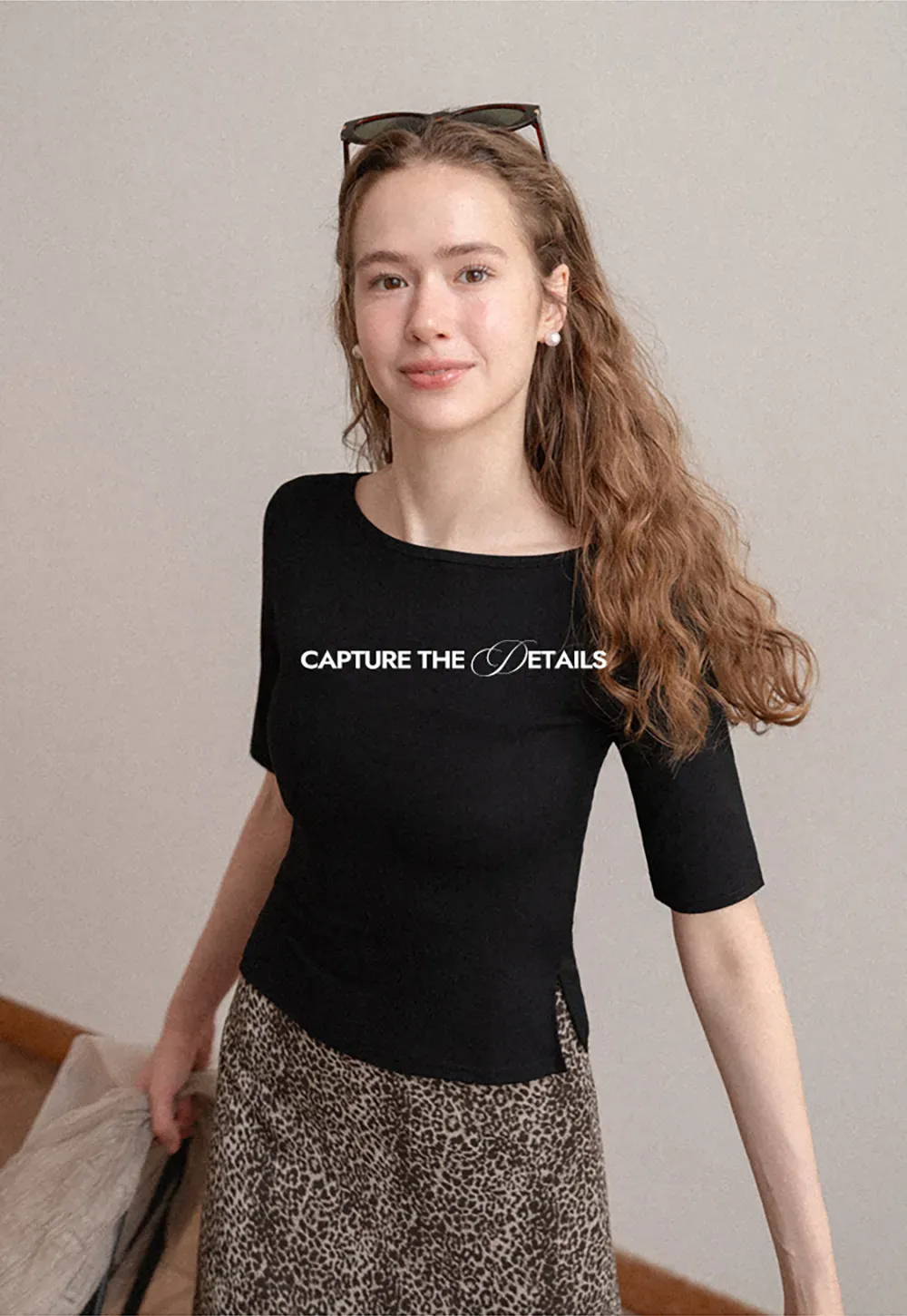 Square Neck Short Sleeve Tshirt