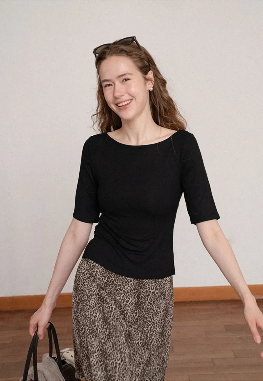 Square Neck Short Sleeve Tshirt