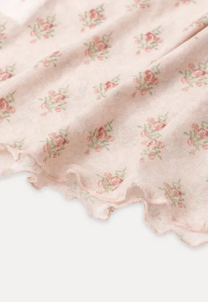 Floral Print Sheer Long Sleeve Wrap Top