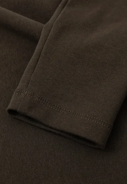 Slim Fit Crew Neck Long Sleeve Knit Top