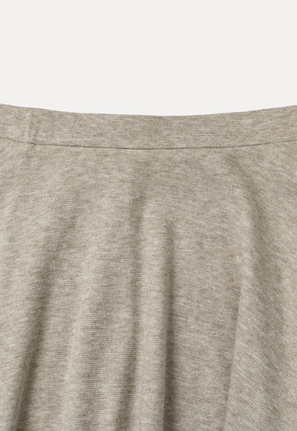 Ruffled Wrap Front Long Sleeve Top and Asymmetrical Skirt