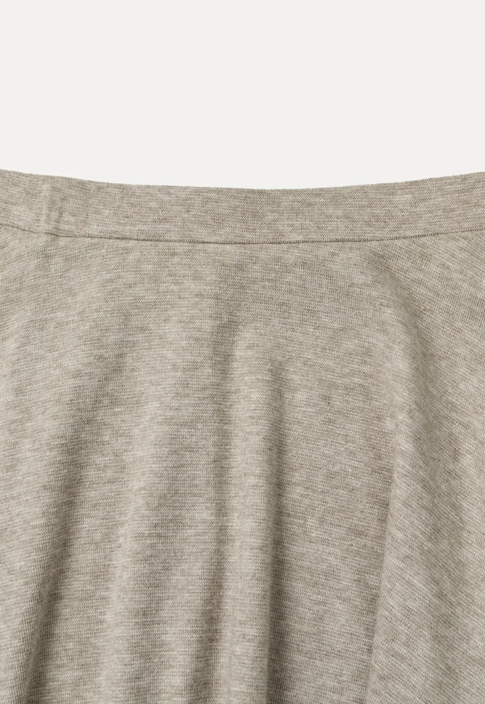 Ruffled Wrap Front Long Sleeve Top and Asymmetrical Skirt
