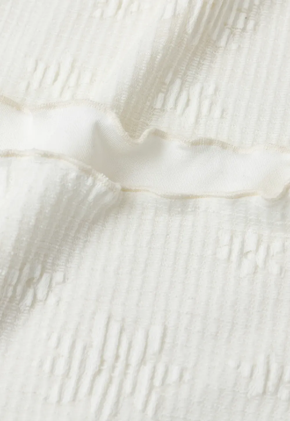 Ribbed Knit Mock Neck Long Sleeve Lace Panel Top