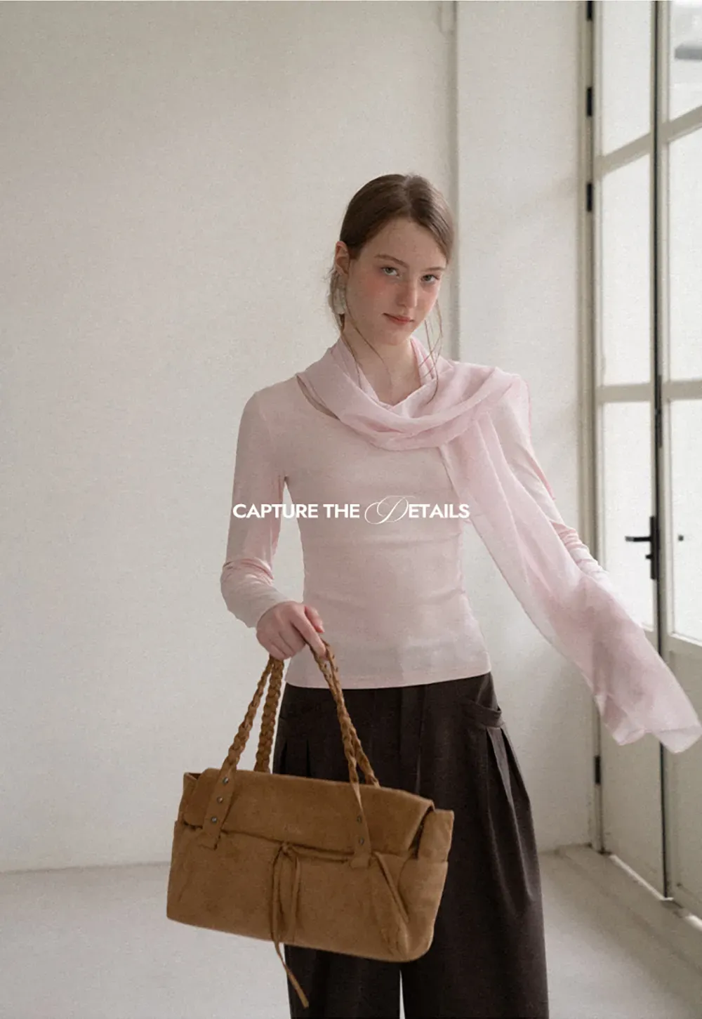 Asymmetrical Draped Cowl Neck Long Sleeve Top