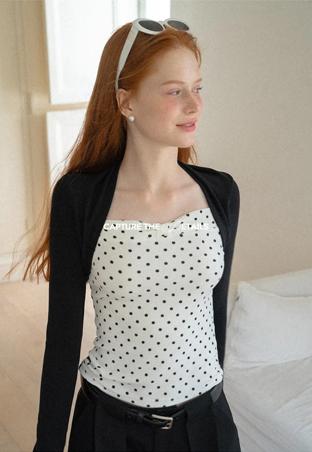Cropped Long Sleeve Turtleneck Top