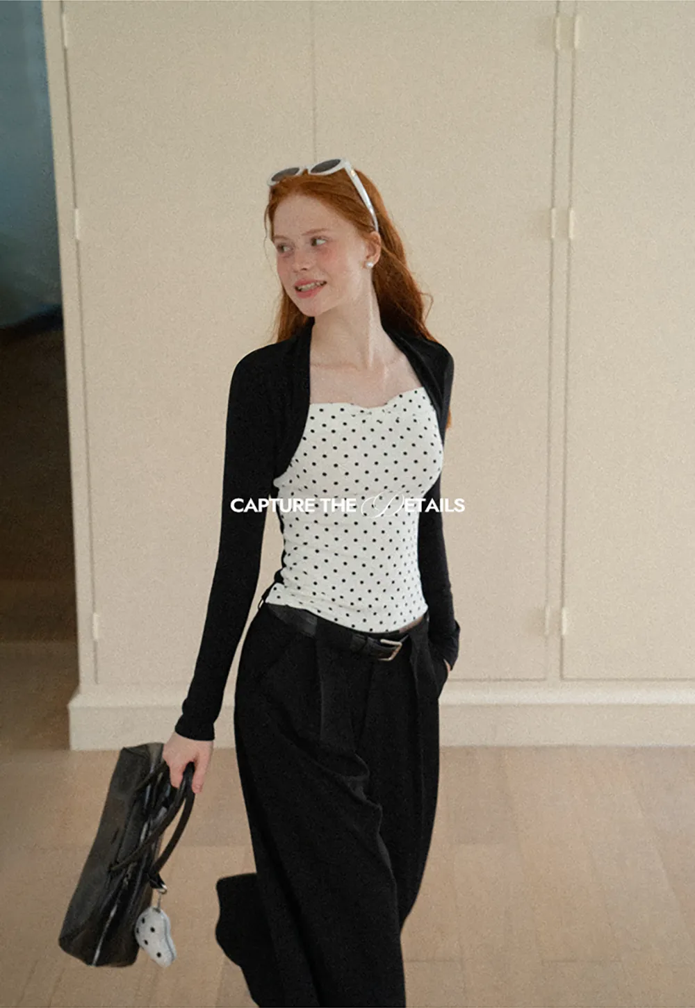 Cropped Long Sleeve Turtleneck Top