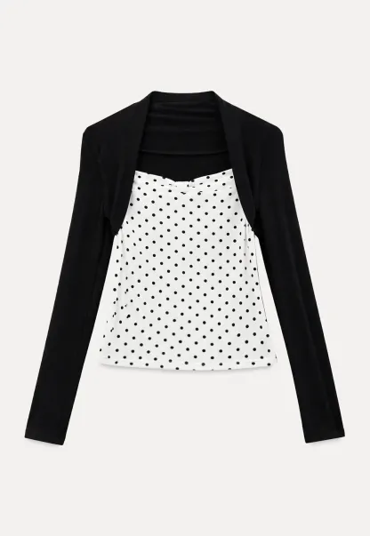 Cropped Long Sleeve Turtleneck Top