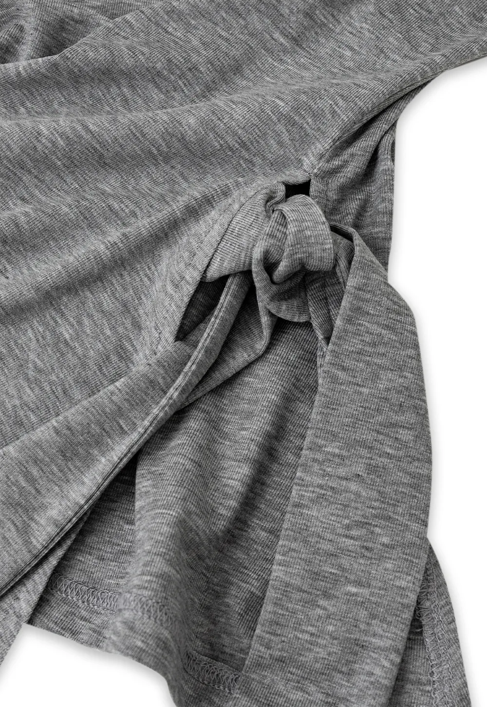 Asymmetrical Wrap Front Long Sleeve Top
