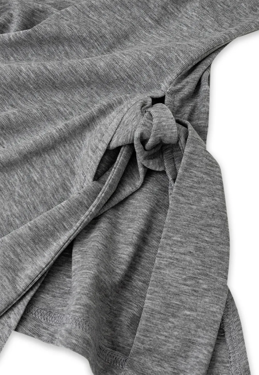Asymmetrical Wrap Front Long Sleeve Top