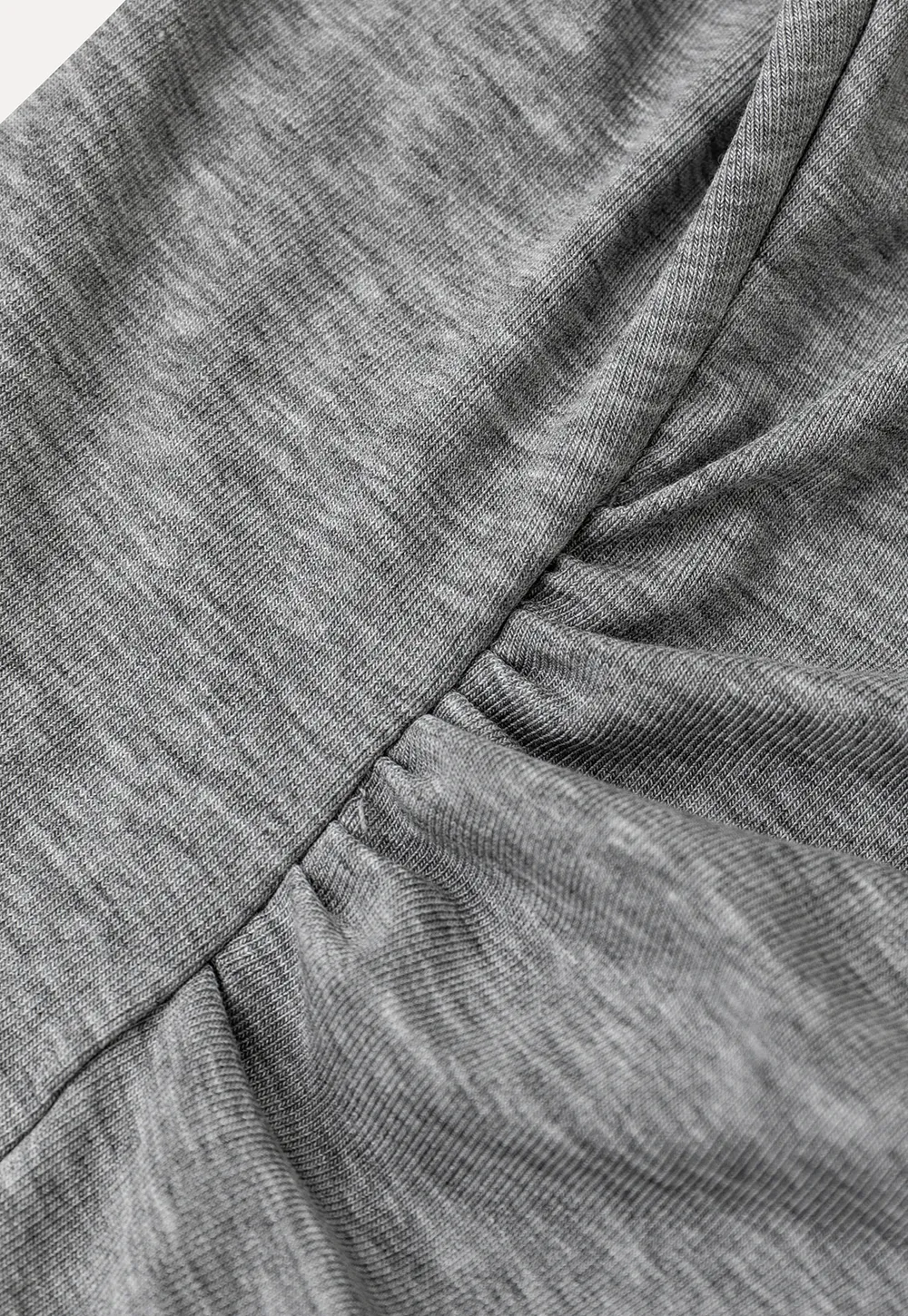 Asymmetrical Wrap Front Long Sleeve Top