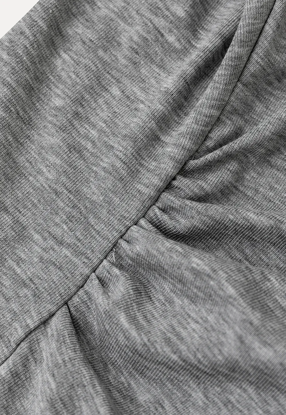 Asymmetrical Wrap Front Long Sleeve Top