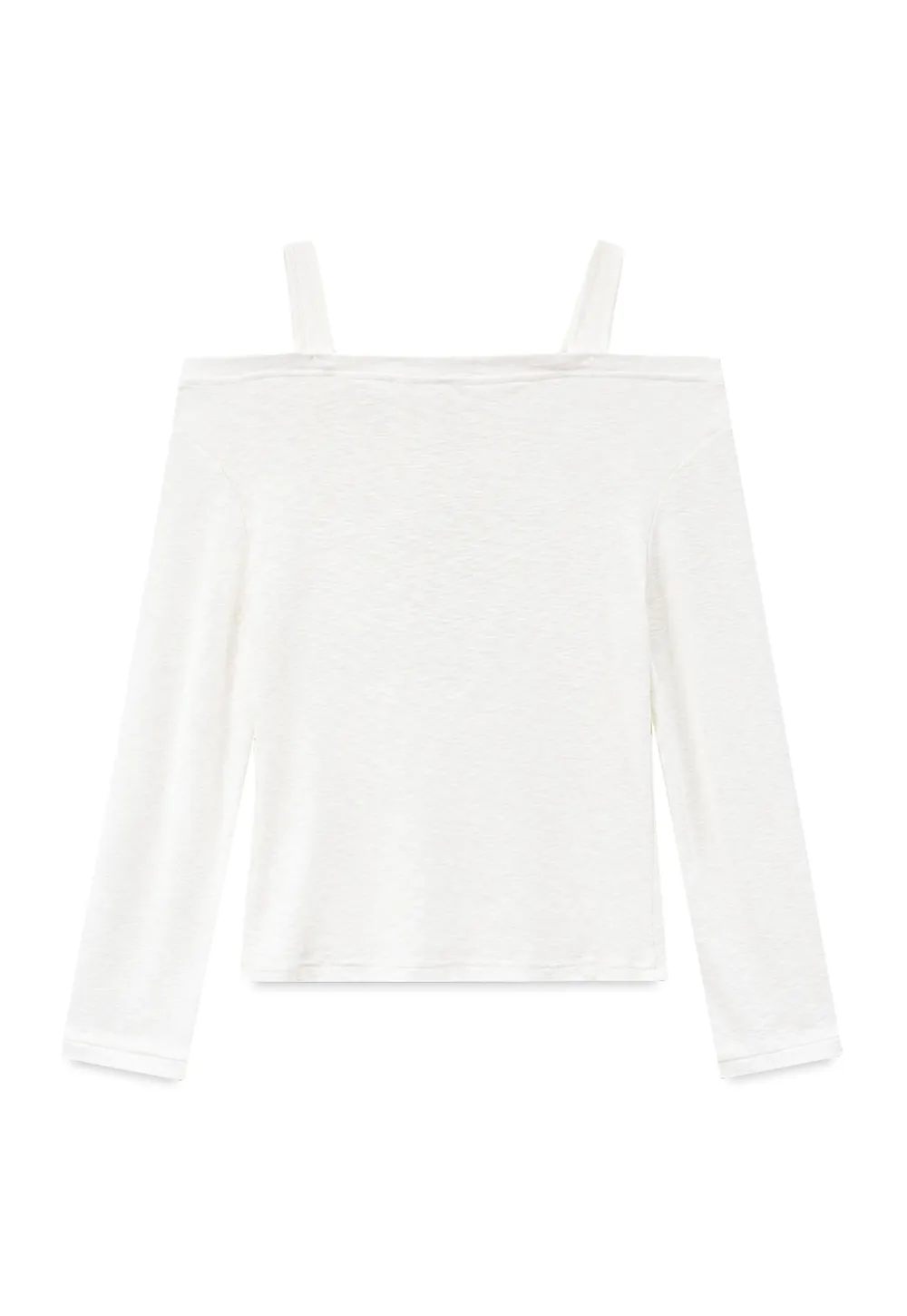Cold Shoulder Lace Trim Layered Top Tshirt