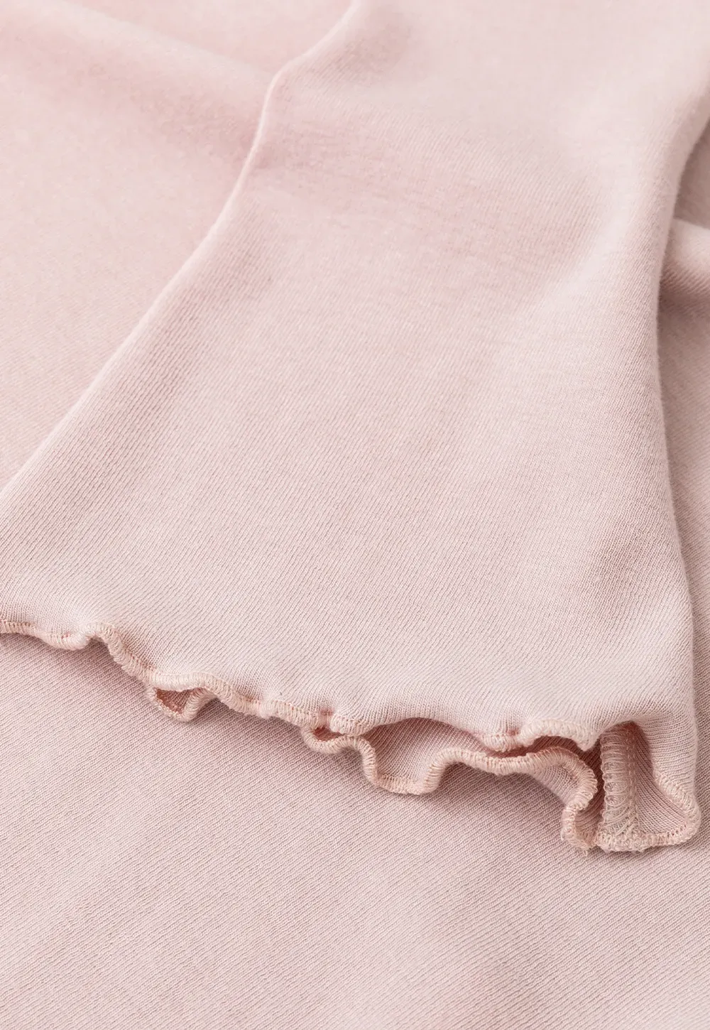 Ruffled Collar Long Sleeve Knit Top