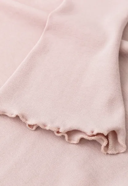 Ruffled Collar Long Sleeve Knit Top
