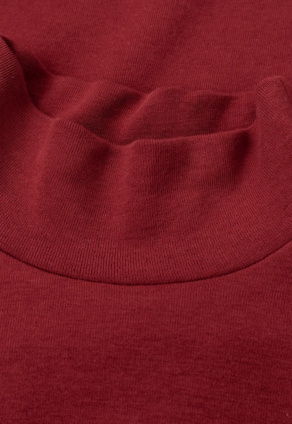 High Neck Long Sleeve Fitted Knit Top