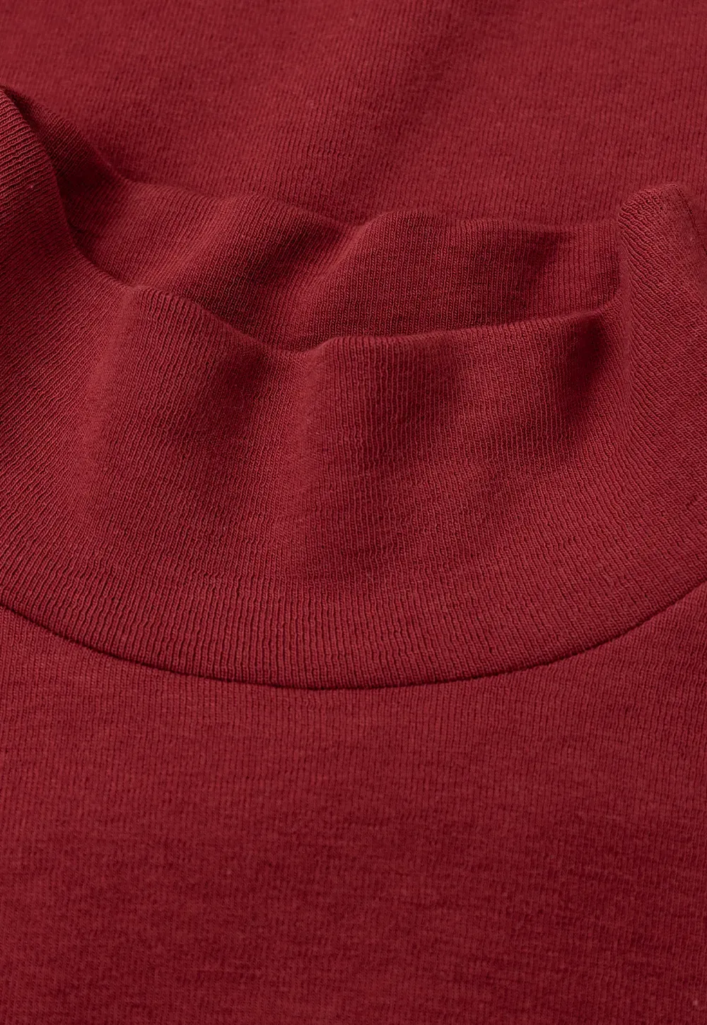 High Neck Long Sleeve Fitted Knit Top
