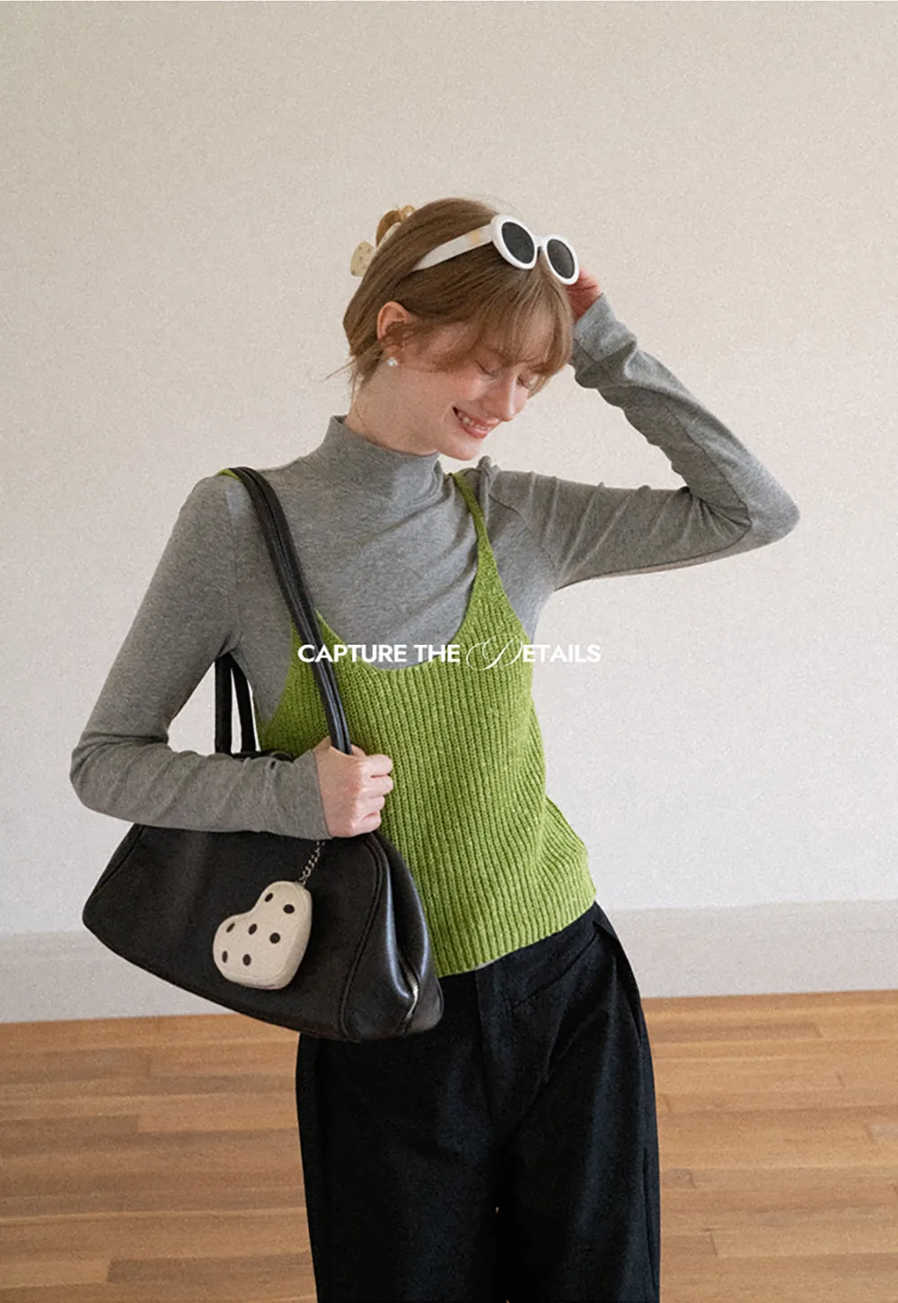 High Neck Long Sleeve Fitted Knit Top