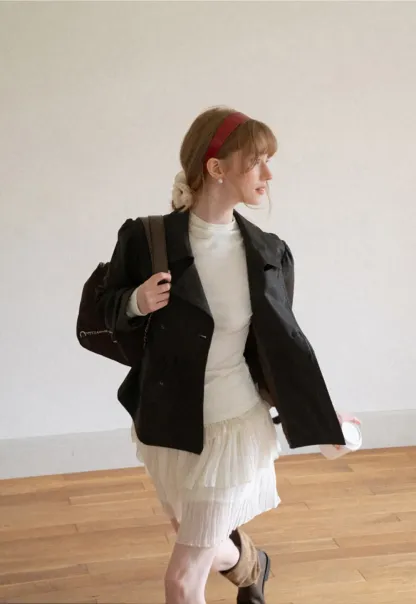High Neck Long Sleeve Fitted Top