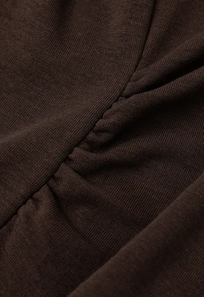 High Neck Long Sleeve Fitted Top