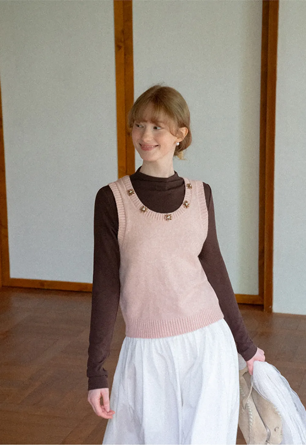 High Neck Long Sleeve Fitted Top