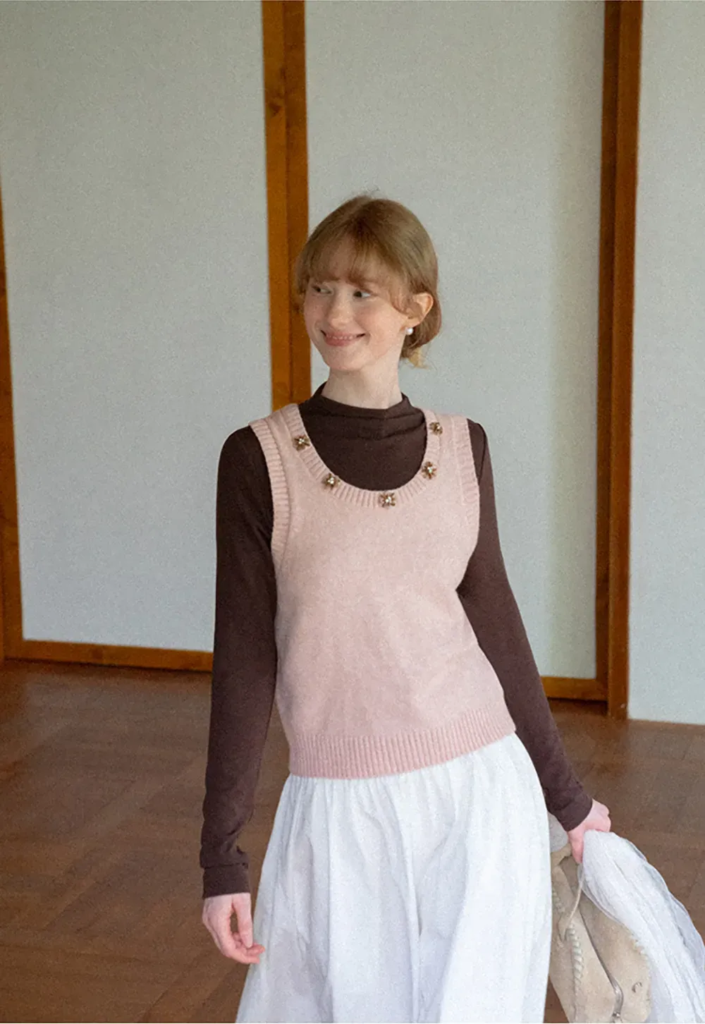 High Neck Long Sleeve Fitted Top
