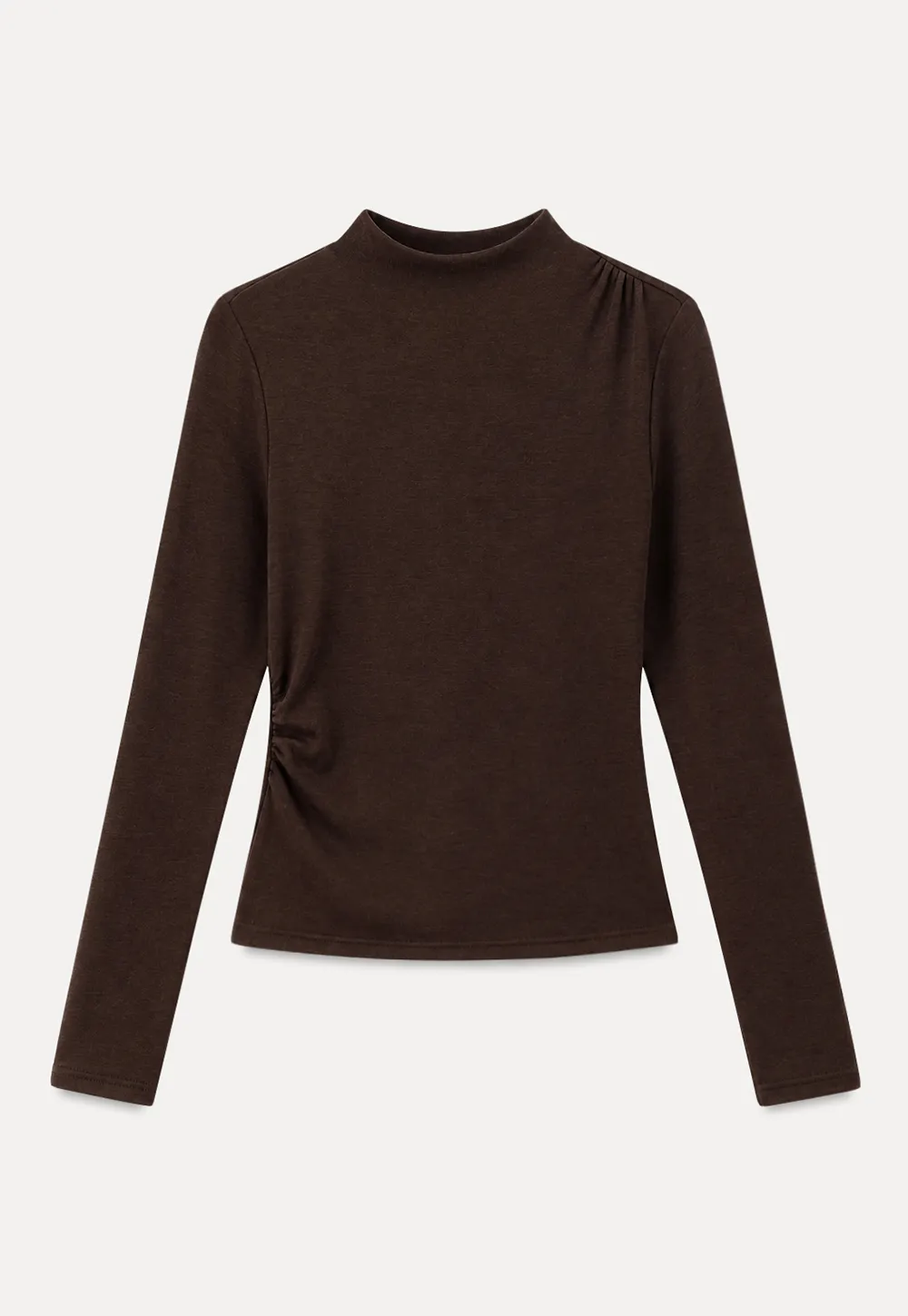 High Neck Long Sleeve Fitted Top