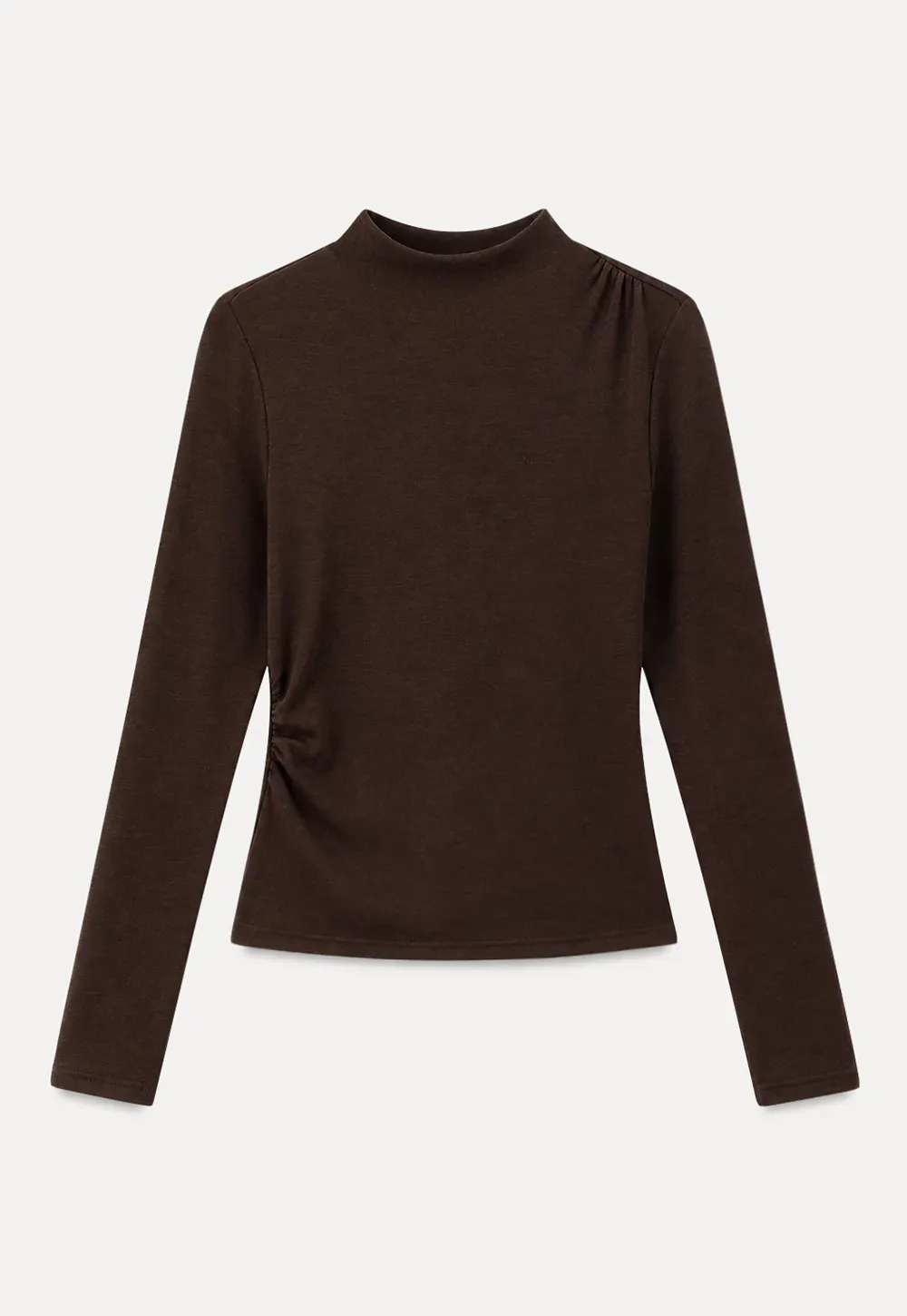 High Neck Long Sleeve Fitted Top