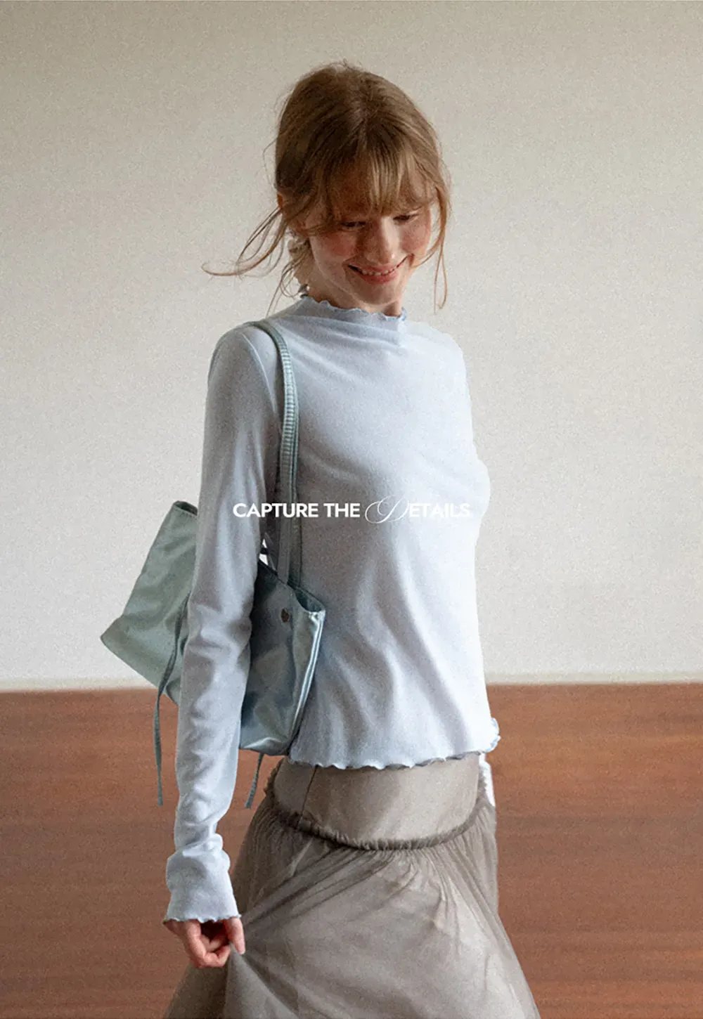 Scalloped Hem Long Sleeve Knit Top