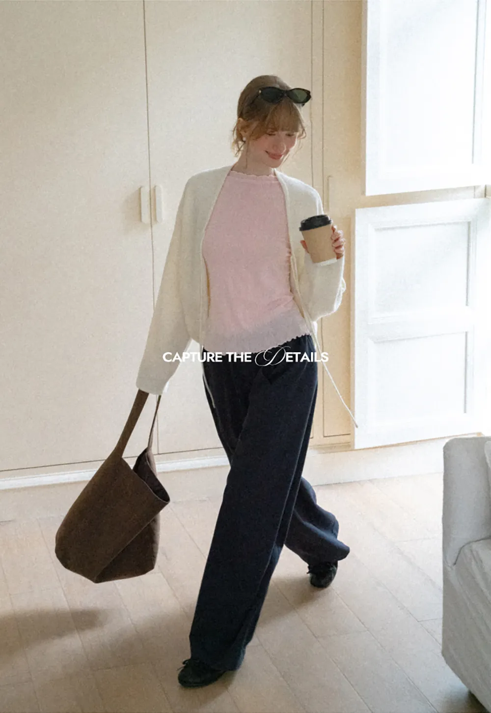 Scalloped Hem Long Sleeve Knit Top
