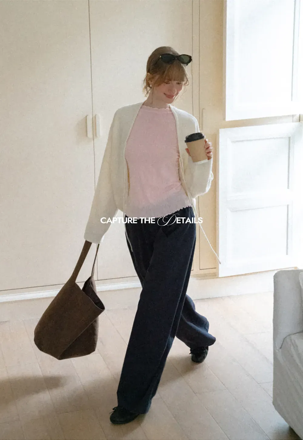 Scalloped Hem Long Sleeve Knit Top