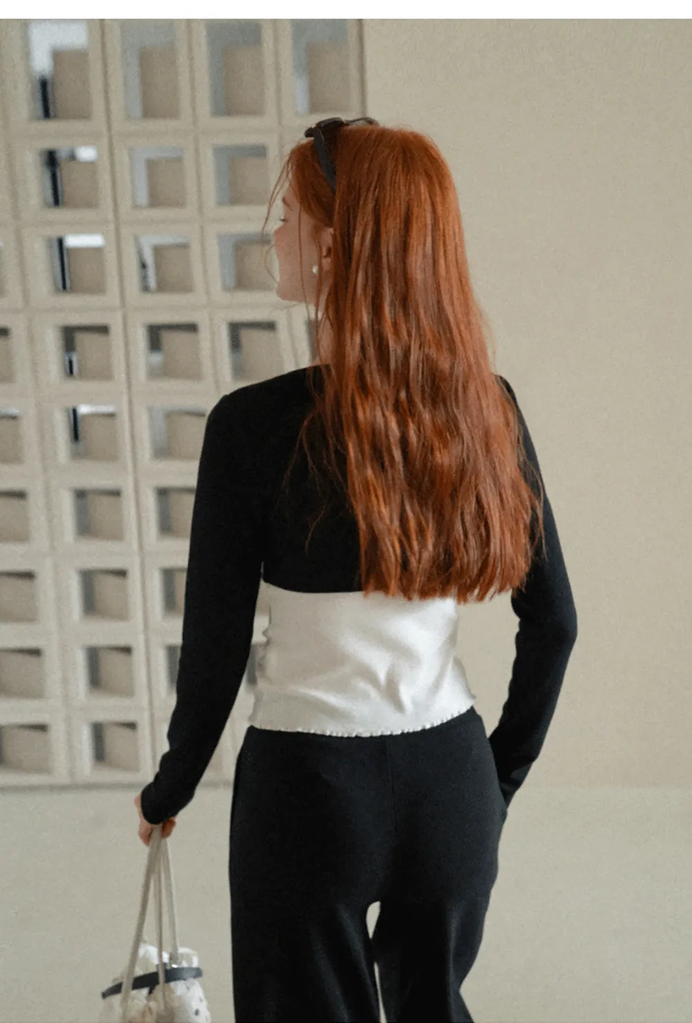 V Neck Tie Front Knit Top and Wide Leg Casual Pants