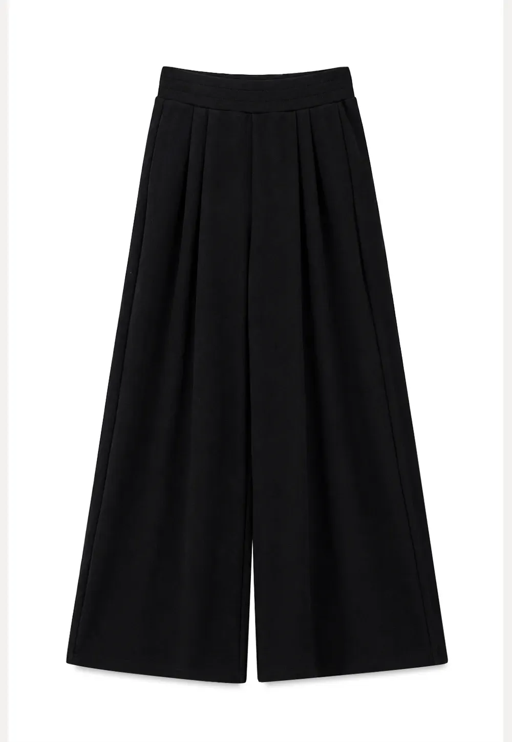 V Neck Tie Front Knit Top and Wide Leg Casual Pants