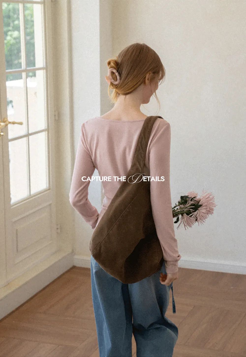 Lace Trim V Neck Button Front Knit Top