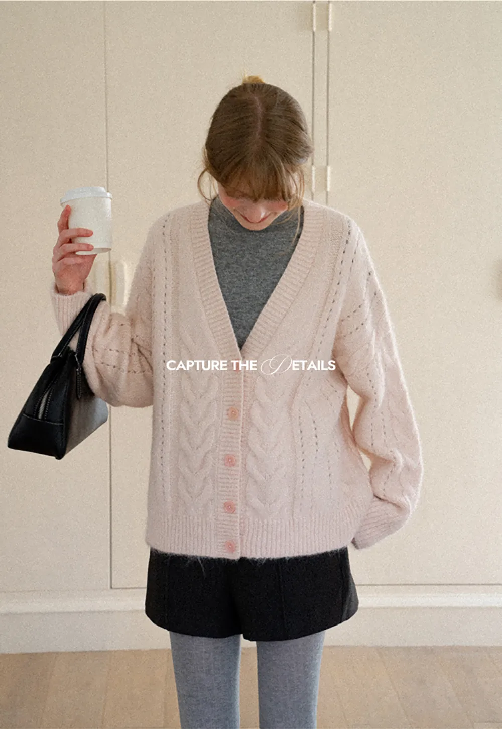 Lace Texture High Neck Long Sleeve Top
