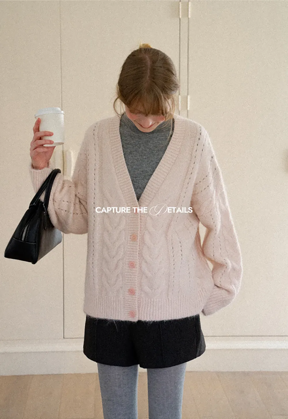 Lace Texture High Neck Long Sleeve Top