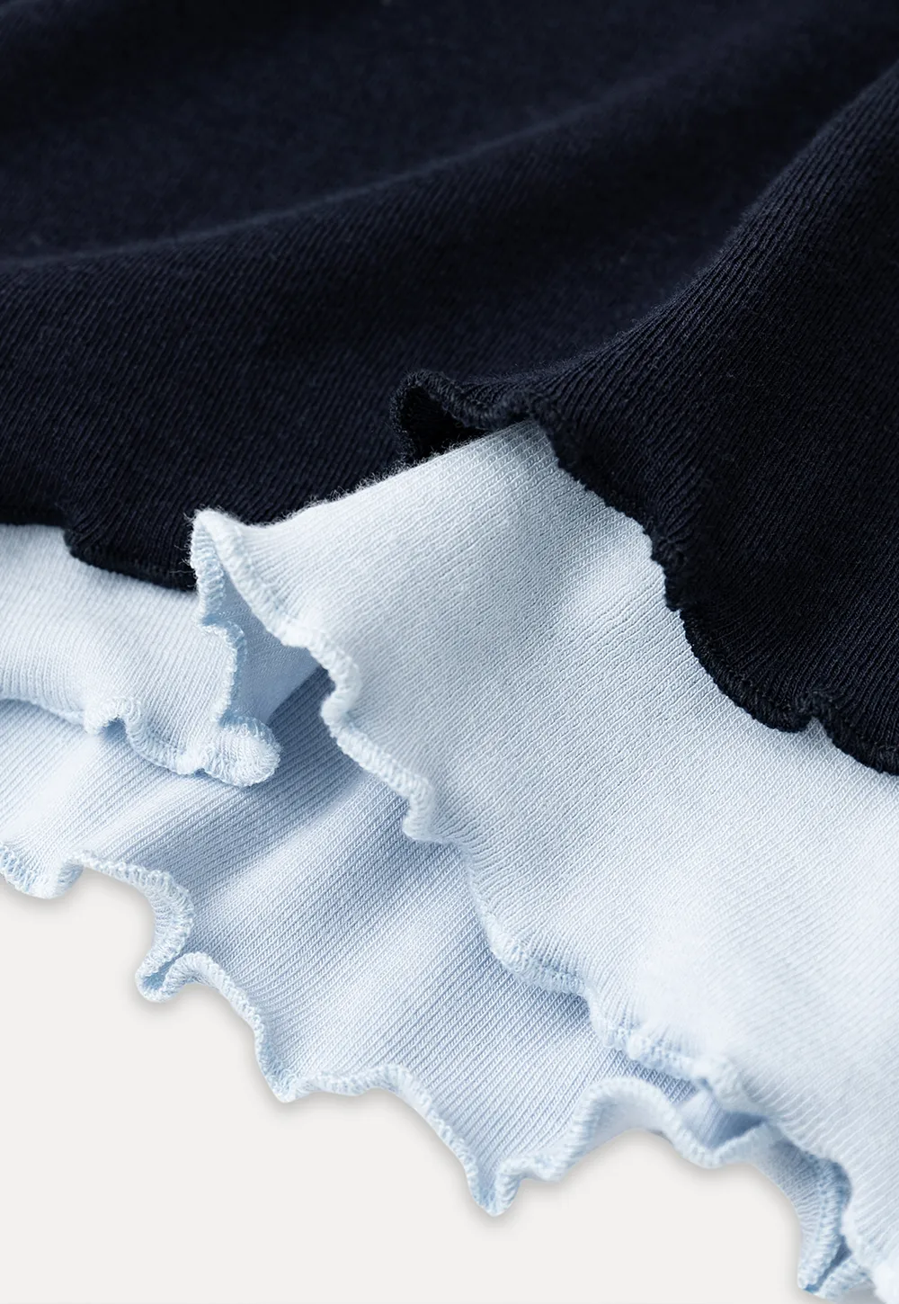 Cowl Neck Layered Top with Lace Hem Tshirt