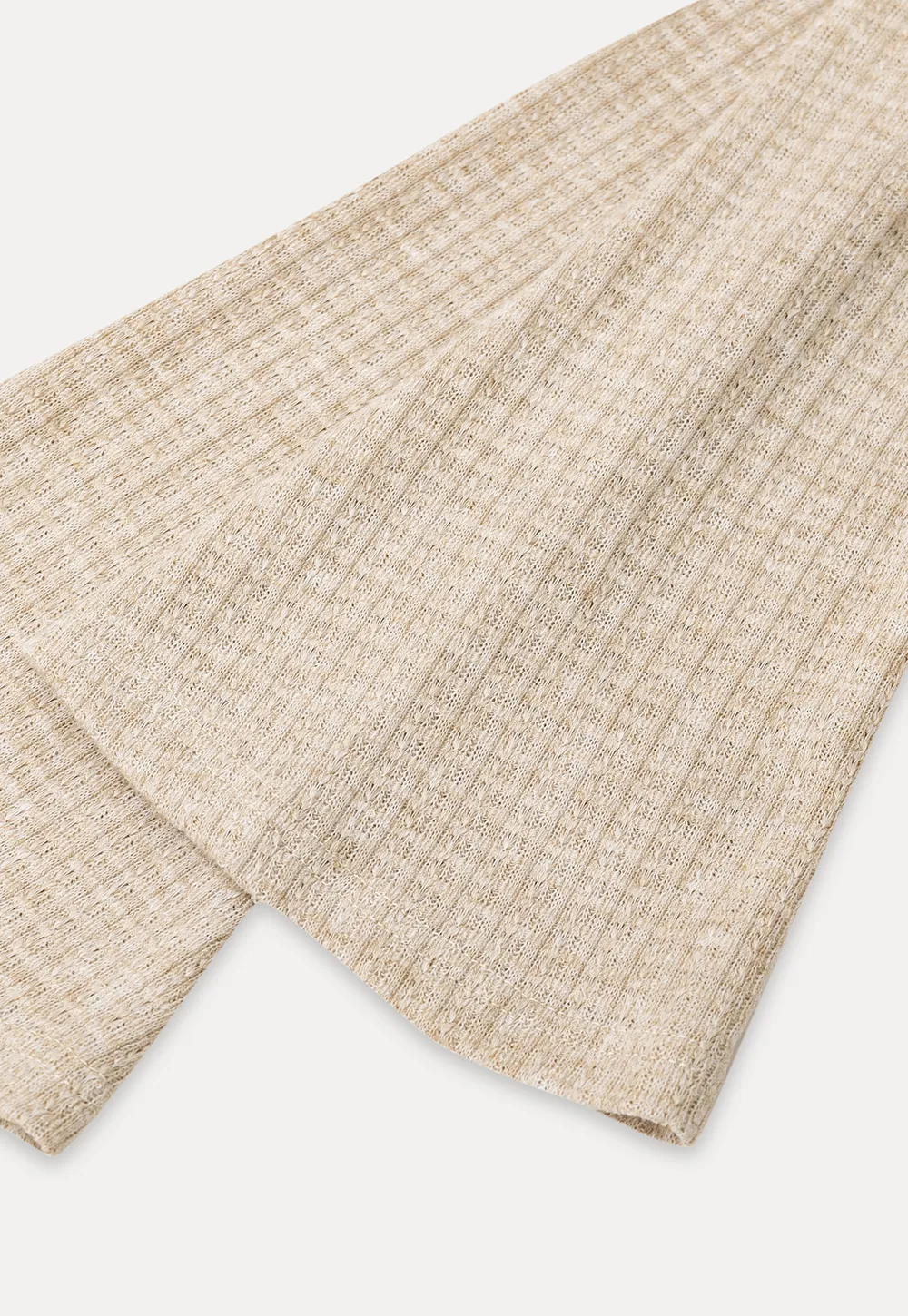 Asymmetrical Wrap Front Ribbed Knit Top