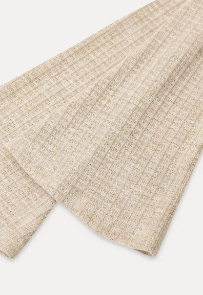 Asymmetrical Wrap Front Ribbed Knit Top