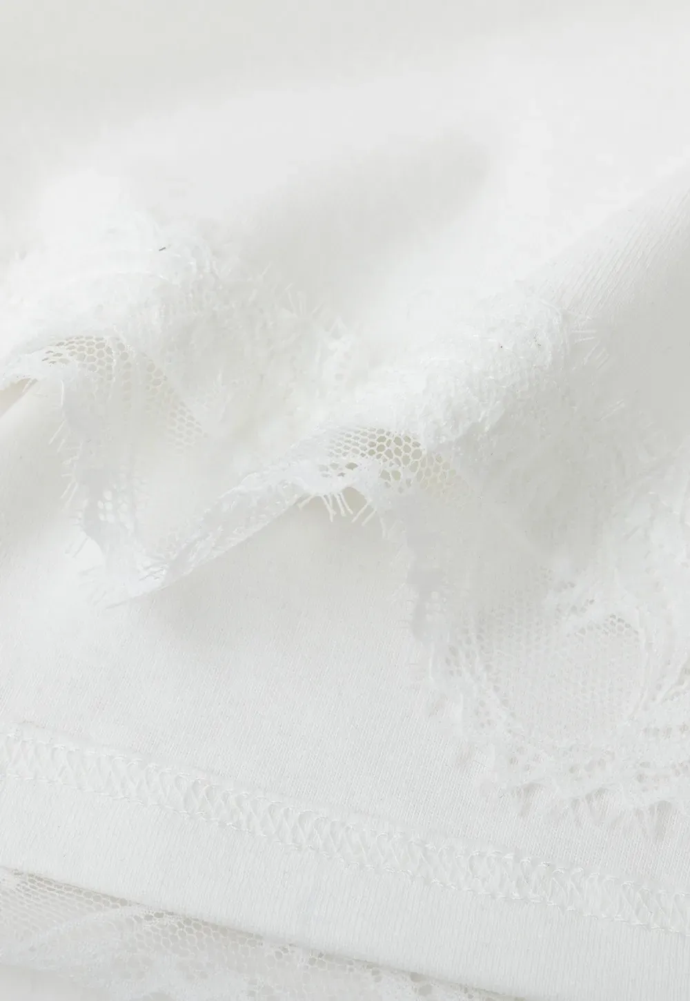 Lace Trim Henley Neck Long Sleeve Knit Top