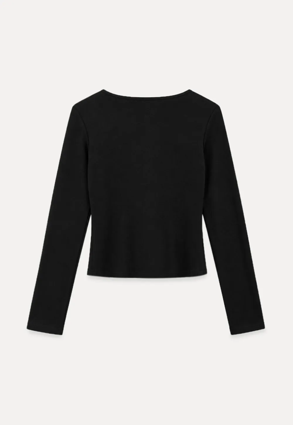 Lace Trim V Neck Cropped Knit Top