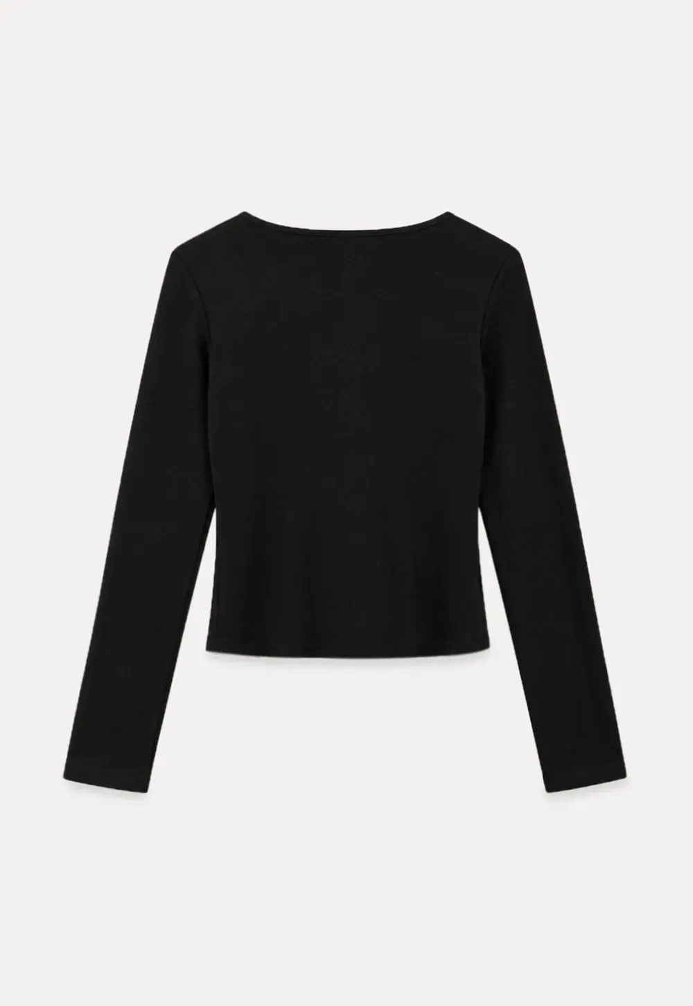 Lace Trim V Neck Cropped Knit Top
