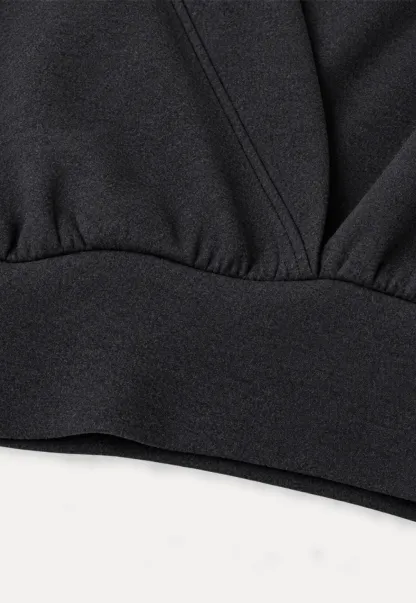 Cropped Open Front Cardigan and Wide Leg Drawstring Pants