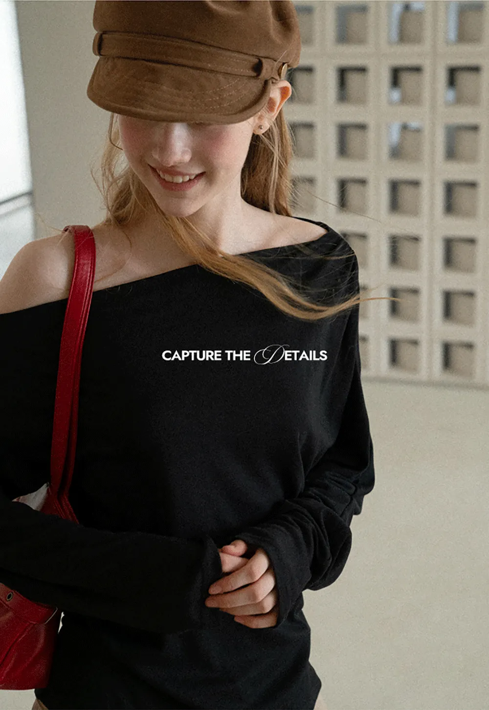 Asymmetrical One Shoulder Ribbed Knit T Shirt
