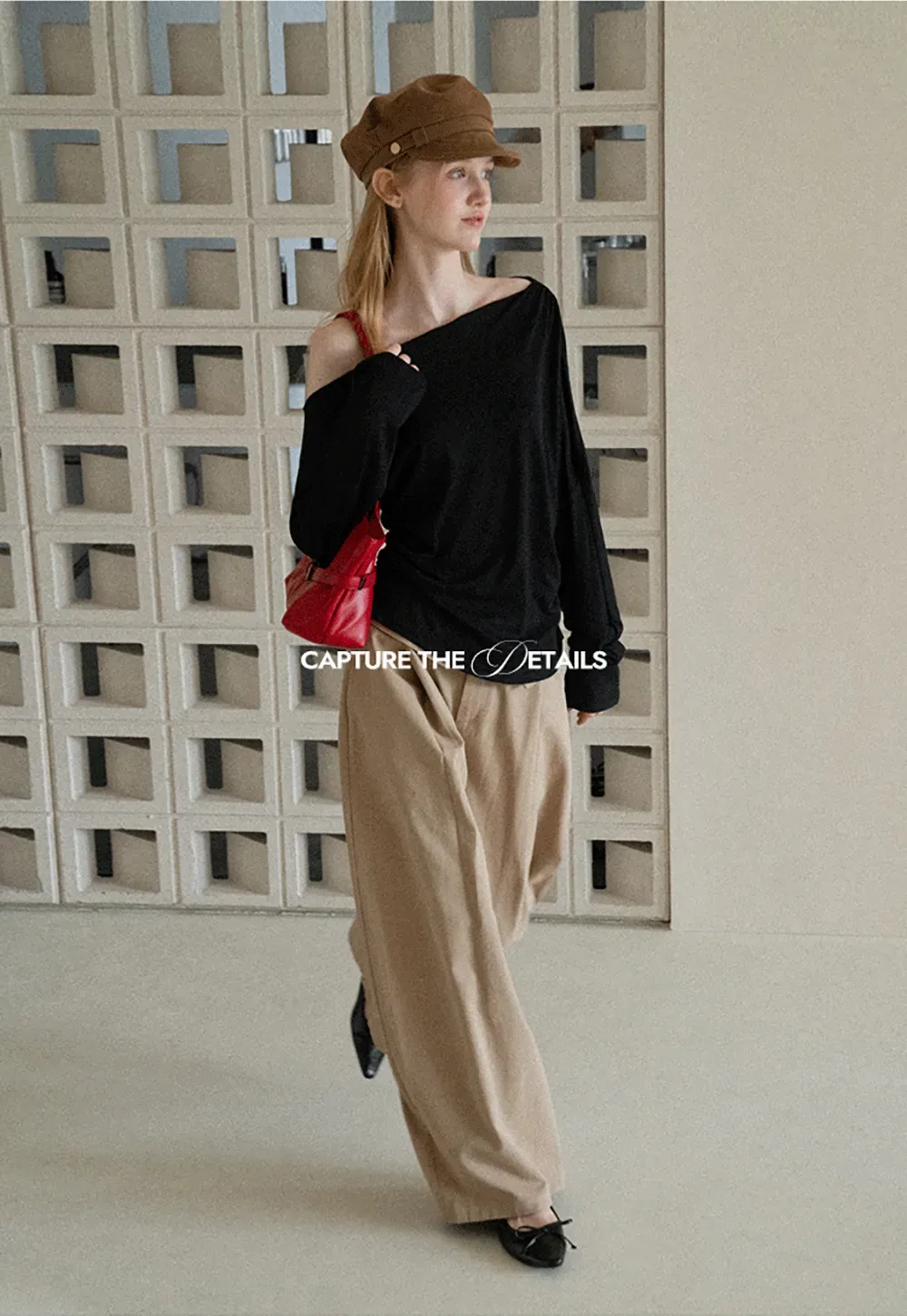 Asymmetrical One Shoulder Ribbed Knit T Shirt
